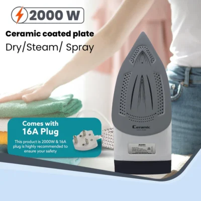 Royal Steam Iron, 2000W - Blue - Image 5