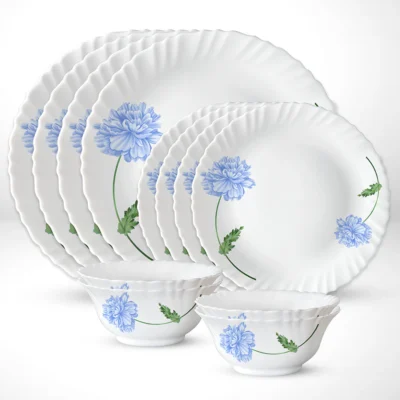 Larah by Borosil Blue Mist Dinner Set - Image 3