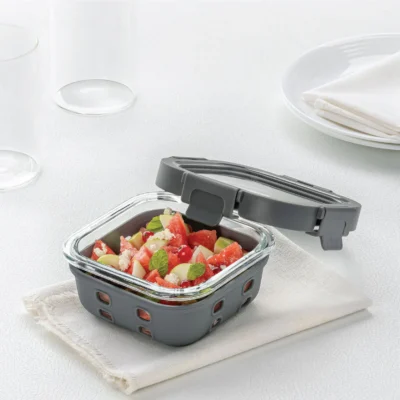 Borosil Klip n Store Plus Square Glass Container