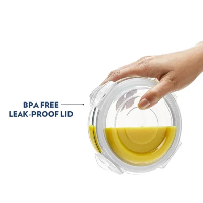 Borosil Klip n Store Round Glass Container