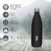 Alpha Thermosteel Insulated Flask Water Bottle Black 1000ml - Image 4