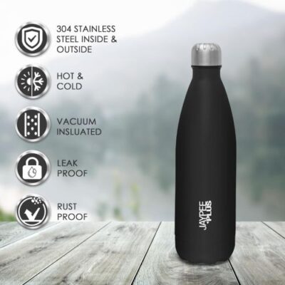 Alpha Thermosteel Insulated Flask Water Bottle Black 1000ml - Image 4