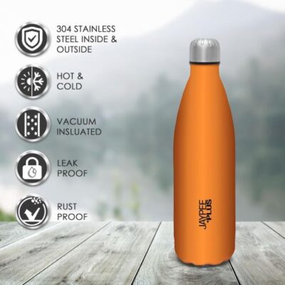 Alpha Thermosteel Insulated Flask Water Bottle Orange 1000ml - Image 2