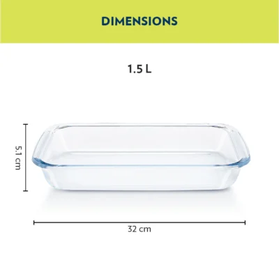 Borosil Rectangular Baking Dish - Image 5