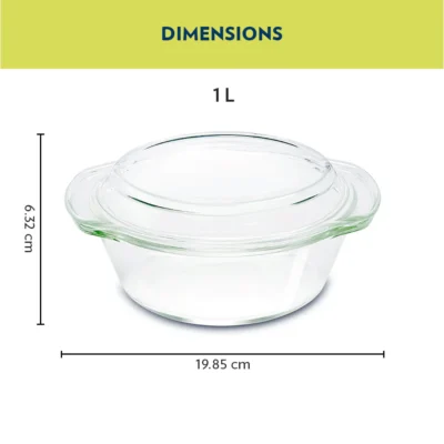 Borosil Round Casserole w Lid - Image 8