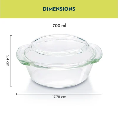 Borosil Round Casserole w Lid - Image 7