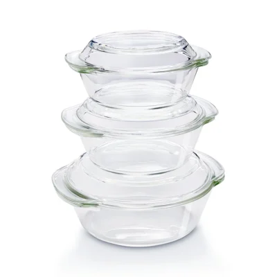 Borosil Round Casserole, Set of 3 - Image 4