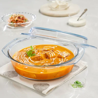 Borosil Round Casserole w Lid - Image 2