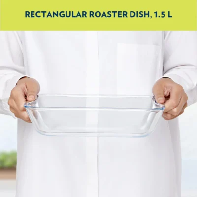 Borosil EasyGrip Rectangular Dish (Oven, Micro, Fridge Safe) - Image 3