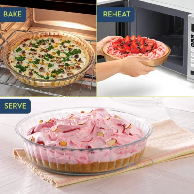 Borosil Fluted Baking Dish(Oven, Micro, Fridge Safe) - Image 6
