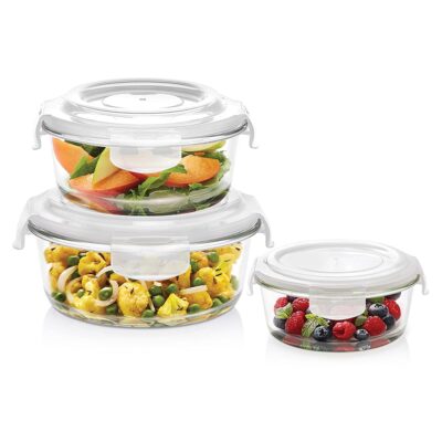 Borosil Klip n Store Square + Round Set of 2 Glass Container ( Freezer, Oven, Micro safe) - Image 7