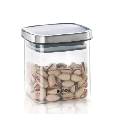 Borosil Classic Square Jar Oven, Micro, Fridge Safe - Image 7