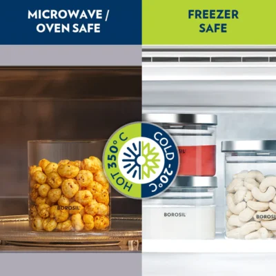 Borosil Classic Storage Jar Oven, Micro, Fridge Safe - Image 2