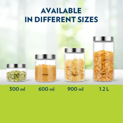 Borosil Endura Airtight Glass Jar Set - Image 8