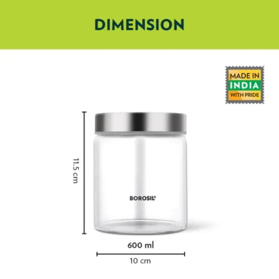 Borosil Endura Airtight Glass Jar Set - Image 4
