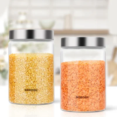 Borosil Endura Airtight Glass Jar Set