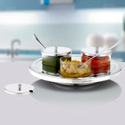 Borosil Orbit Tray, Large Set of 3