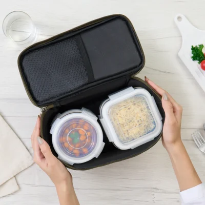 Borosil Eateasy Universal Glass Lunchbox (Microwave Safe Containers)