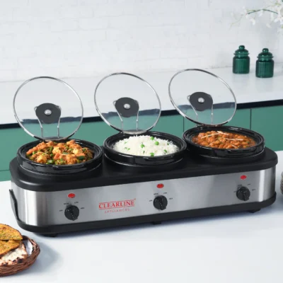 Buffet Server cum Slow Cooker (3 x 1.5L Pot size) - Image 4