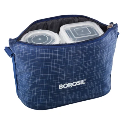 Borosil Indigo Daisy Lunchbox (Microwave Safe Containers) - Image 3