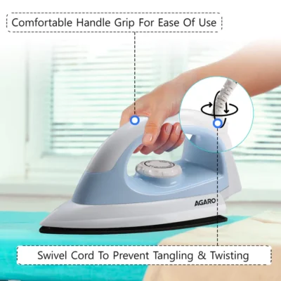 Electric Dry Iron - Blue - Image 3