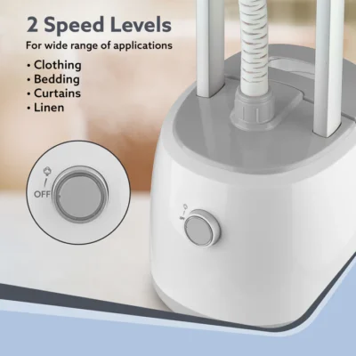 Grand Standing Garment Steamer 2000W, Professional Standing Steam Iron, De-wrinkle clothes, Height Adjustable, Iron Board, 1.8L Water Tank, Fast Steaming - Image 5