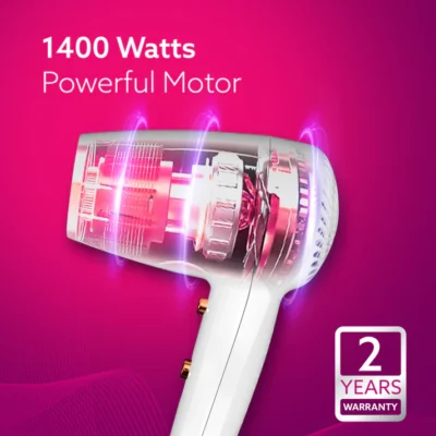 HD1417 Wall Mounted Hair Dryer 1400W, Electric Wall Mount Hair Dryer, Hotel, Bathroom, Household, Wall Hanging Dryer, White - Image 4